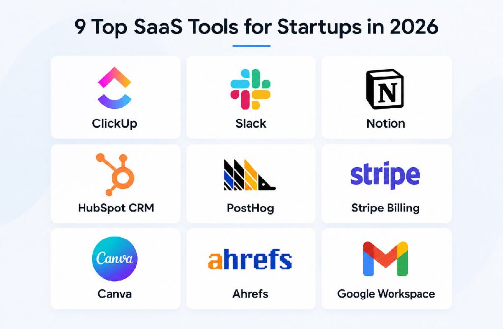 9 Top SaaS Tools for Startups